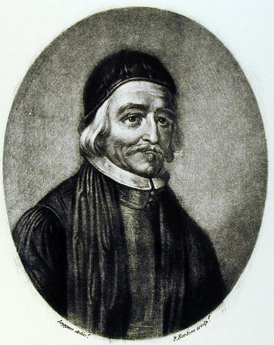 Portrait of Dr Thomas Bailey by David Loggan