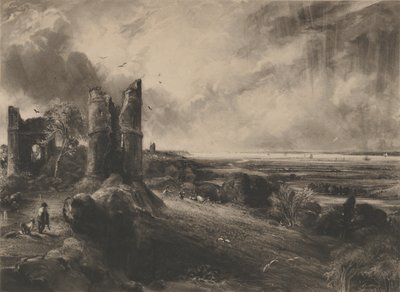 Hadleigh Castle: Large Plate by David Lucas