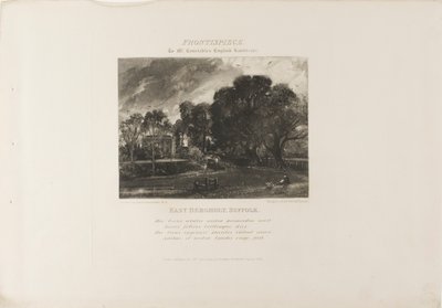The River Stour, from Various Subjects of English Landscape Scenery by David Lucas
