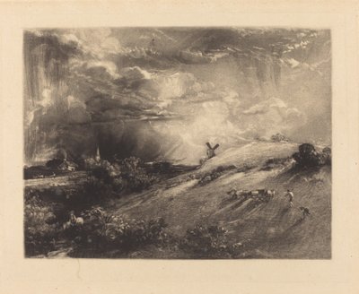 Summer Afternoon, after a Shower by David Lucas after John Constable