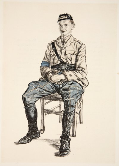 A Highland Officer, illustration from 