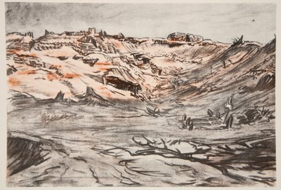 A Quarry near Mouquet Farm (Illustration from 