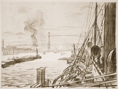 A Hospital Ship at a Base, Illustration from 