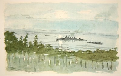A light cruiser: evening, illustration from 