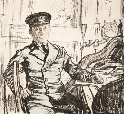 Captain Cyril Fuller RI Navy, illustration from 