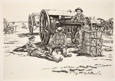Dinner Time: Men of the RFA, illustration from 