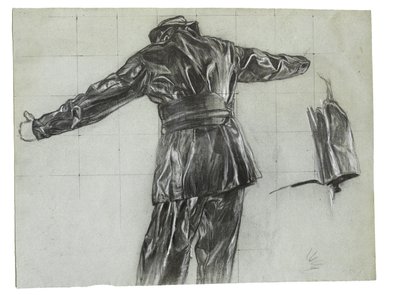 Study for Winter Mine-Laying off Iceland, c.1942 by David Muirhead Bone