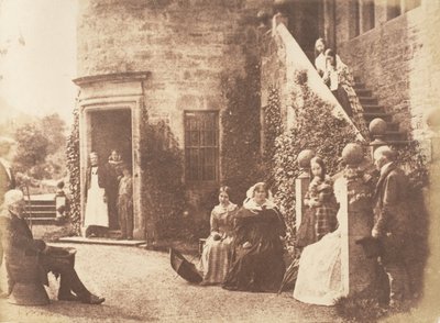 Bonaly Towers. Home of Lord Cockburn, 1843-47 by Hill and Adamson