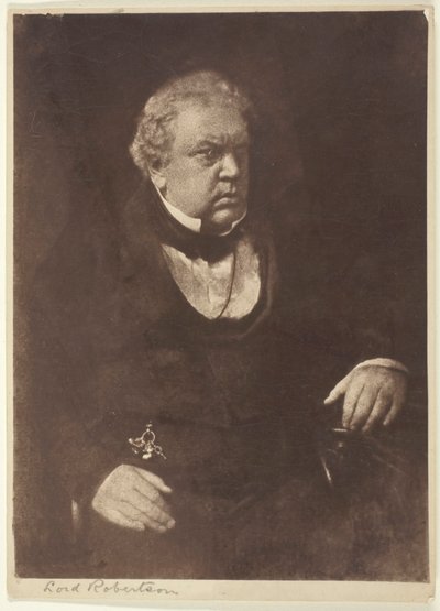 Lord Robertson, 1843-46, printed 1890-1900 by Hill and Adamson