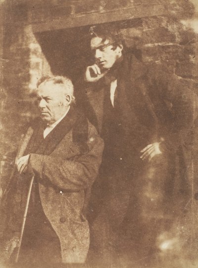 Rev. Miller and His Son Rev. Samuel Miller by Hill and Adamson