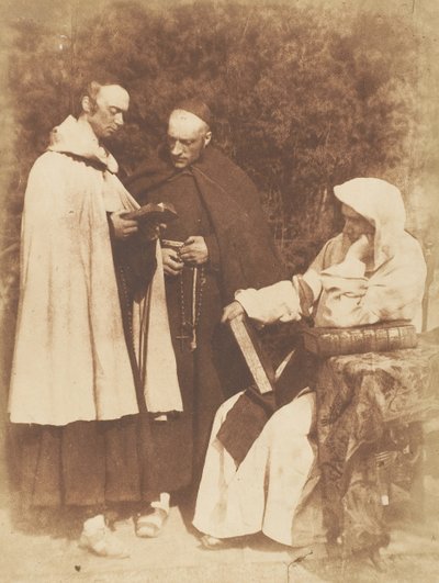 William Borthwick Johnstone, William Leighton Leitch and David Scott as The Monks of K by Hill and Adamson