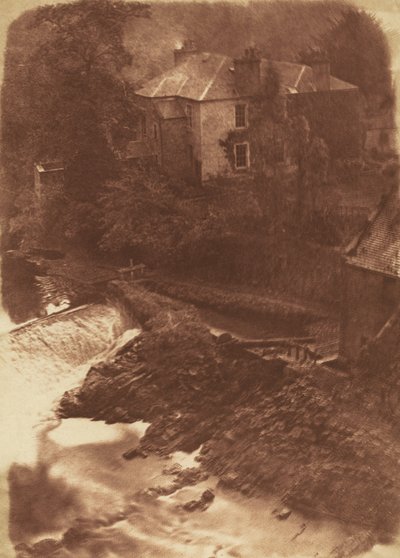 Colinton Manse and Weir, with Part of the Old Mill on the Right, 1846 by David Octavius Hill, Robert Adamson