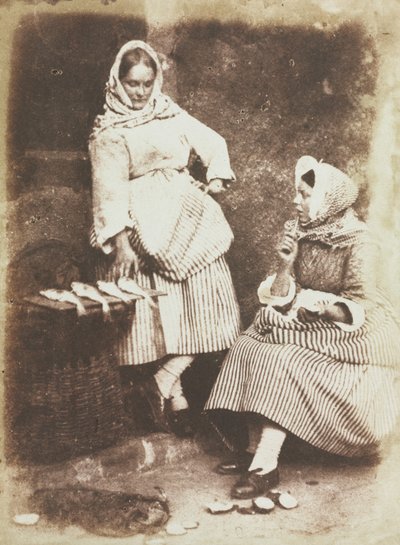 Newhaven Fishwives, Jeanie Wilson and Annie Linton by David Octavius Hill