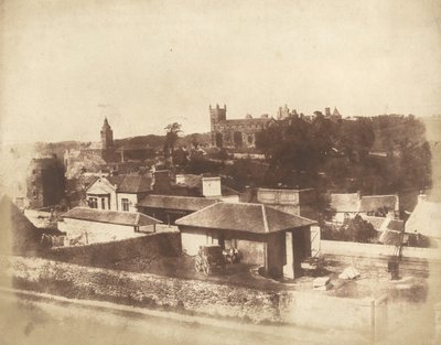 Linlithgow, from the Railway Station, with the Town Hall, St. Michael