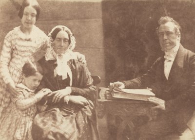 Rev Ebenezer Miller and family by David Octavius Hill and Robert Adamson