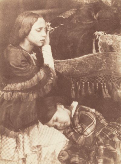 The Three Sleepers: Sophia Finlay, Harriet Farnie and Brownie by David Octavius Hill and Robert Adamson