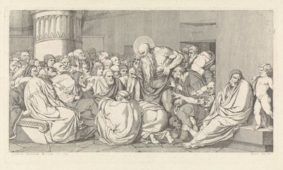Jeremiah Before the Temple by David Pièrre Giottino Humbert de Superville