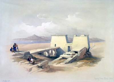 Temple of Wady Saboua, Nubia by David Roberts, Louis Haghe