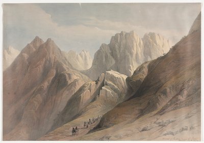 Ascent of the Lower Range of Sinai by David Roberts