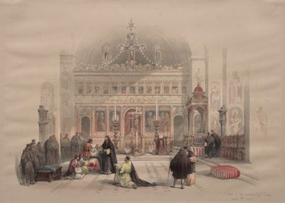 Chapel of the Convent of St. Saba by David Roberts