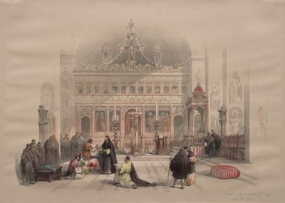 Chapel of the Convent of St. Saba, 1839 by David Roberts