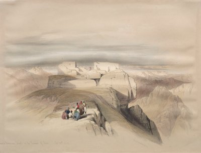 Christian and Mahomedan Chapels on the Summit of Sinai by David Roberts