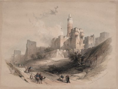 Citadel of Jerusalem, Without the Walls, Tower of David by David Roberts