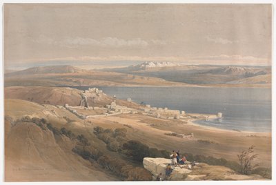 City of Tiberias on the Sea of Galilee, looking towards Hebron by David Roberts