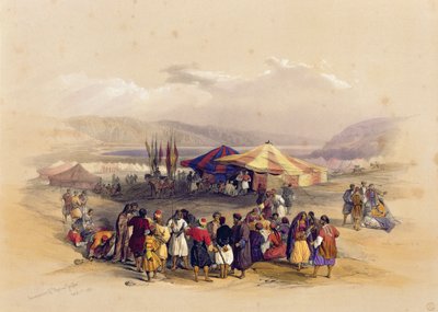 Encampment of the Pilgrims at Jericho, from Volume II of 