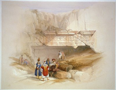 Entrance to the Tombs of the Kings, Jerusalem by David Roberts