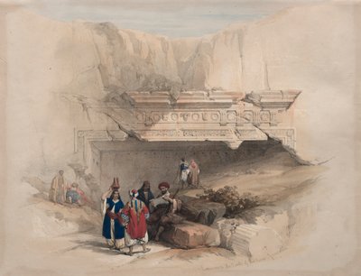 Entrance to the Tombs of the Kings, Jerusalem by David Roberts