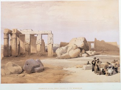 Fragments of the Great Colossi, at the Memnonium, in 