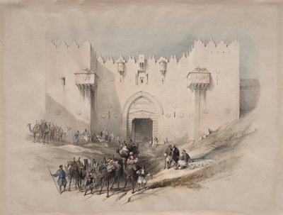 Gate of Damascus, Jerusalem by David Roberts