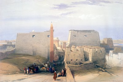 Grand Entrance to the Temple of Luxor, 19th century by David Roberts