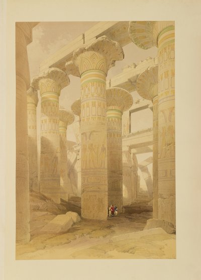 Hall of Columns, Karnak, from Egypt and Nubia, Vol.1 by David Roberts