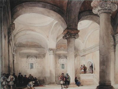 Interior of a Mosque, c.1835 by David Roberts