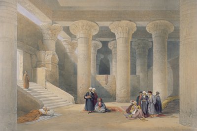 Interior of the Temple at Esna, Upper Egypt, from 