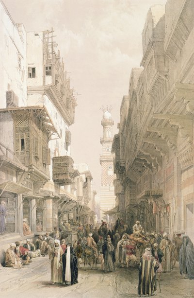 Mosque El Mooristan, Cairo, from Egypt and Nubia, Vol.3 by David Roberts
