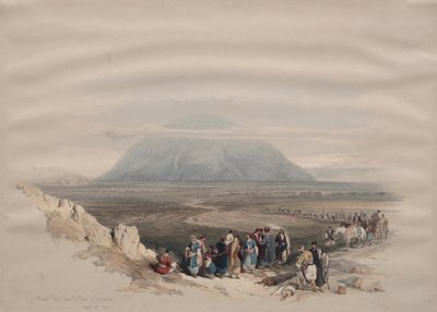 Mount Tabor from the Plain of Esdraelon by David Roberts