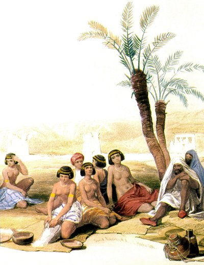 Nubian Slaves by the Nile by David Roberts