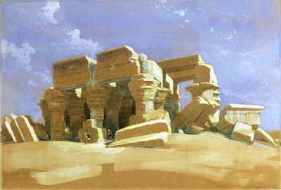 Portico of the Temple of Kom Ombo, Upper Egypt by David Roberts