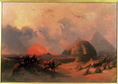 Recollection of the Desert on the Approach of the Simoon by David Roberts