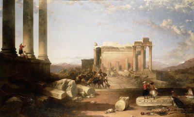 Ruins of the Temple of the Sun at Baalbec by David Roberts