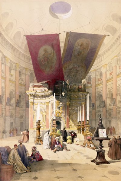 Shrine of the Holy Sepulchre, April 10th 1839, plate 14 from Volume I of 