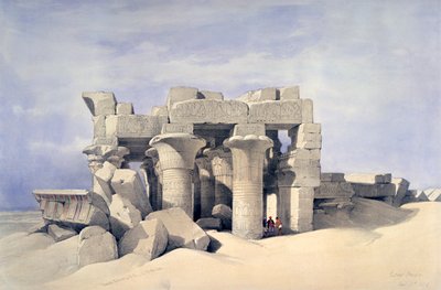 Temple of Sobek and Haroeris at Kom Ombo, 19th century by David Roberts