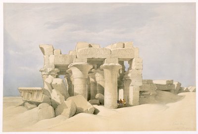 Temple of Sobek and Horus at Kom Ombo, Egypt by David Roberts