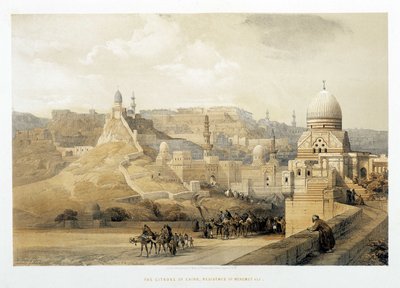 The Citadel of Cairo, Palace of Mehemet Ali in “The Holy Land”, London 1849 by David Roberts