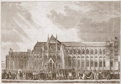 The Coronation Procession of Anne Boleyn to Westminster Abbey, illustration from 