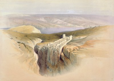 The Dead Sea looking towards Moab, April 4th 1839, plate 50 from Volume II of 