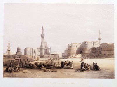 The Entrance of the Citadel of Cairo - in 